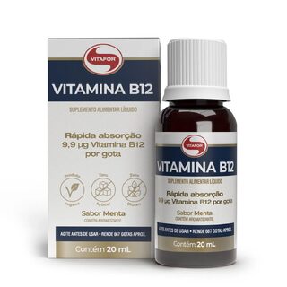 Vitamina B12 Vitafor Gotas Sabor Menta 20mL