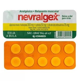 Nevralgex 300mg + 50mg + 35mg, blíster com 10 comprimidos