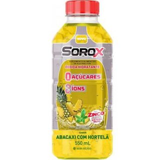 Bebida Hidratante Sorox abacaxi com hortelã, pet com 550mL