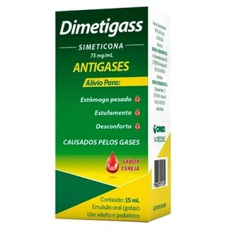 Dimetigass Gotas 75mg/mL, frasco com 15mL