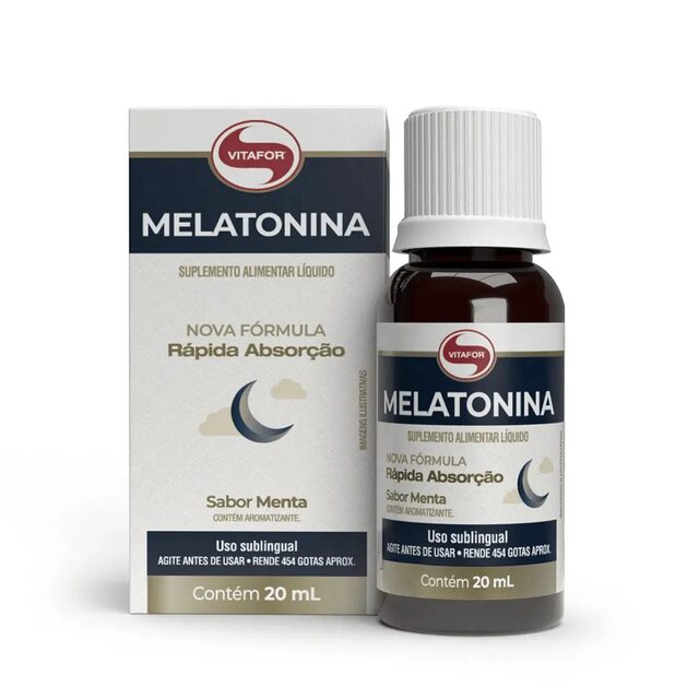 Melatonina Vitafor Gotas Sabor Menta 20mL