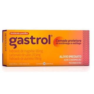 Gastrol 185mg + 231,5mg + 178mg, caixa com 20 pastilhas