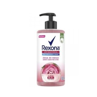 Sabonete Líquido para Mãos Rexona Antibacterial Água de Rosas, 500mL