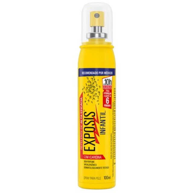 Repelente Infantil Exposis 6+ meses, spray com 100mL