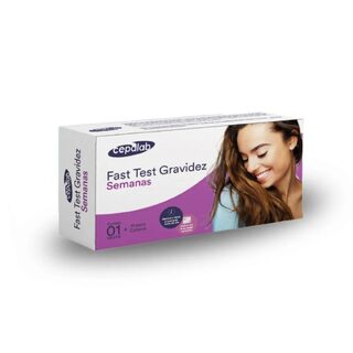 Fast Test Gravidez Semanas para Diagnóstico hCG Cepalab, 1 teste