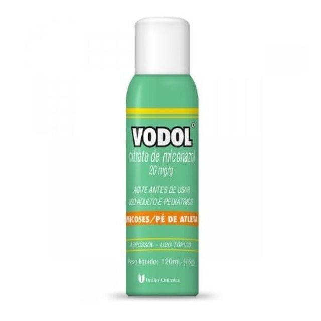 Vodol 20mg/g, caixa com 1 tubo aerossol com 75g de solução de uso dermatológico