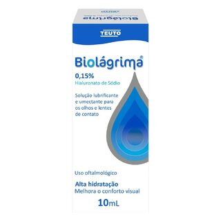 Solu莽茫o Oft谩lmica Lubrificante Biol谩grima 0.15% 10ml