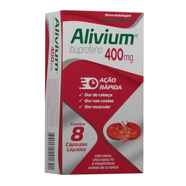Alivium 400mg, 8 cápsulas