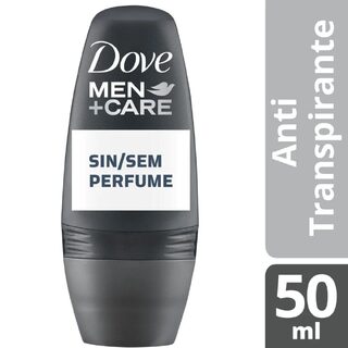 Desodorante Antitranspirante Roll-On Dove Men sem perfume 50mL