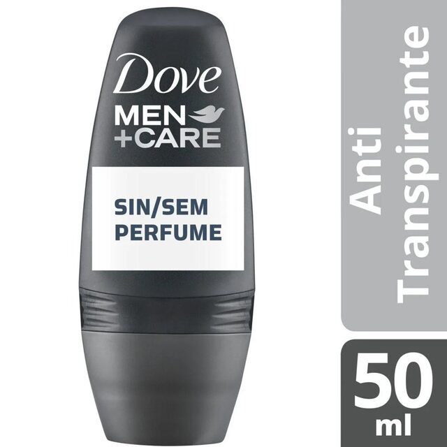 Desodorante Antitranspirante Roll-On Dove Men sem perfume 50mL