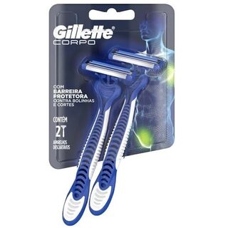 Aparelho para Barbear Descartável Gillette Corpo 2 unidades