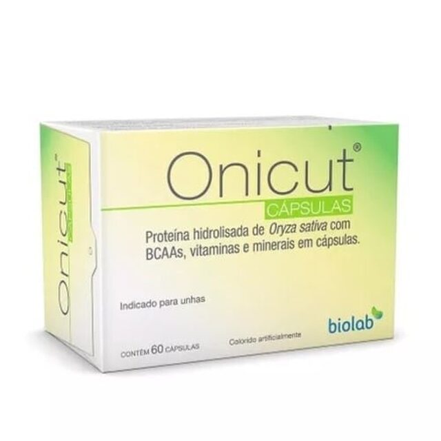 Fortalecedor de Unhas Onicut caixa com 60 cápsulas