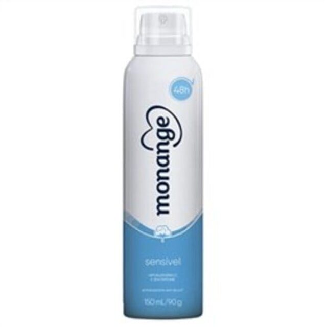 Desodorante Feminino Monange Sensível aerossol, 1 unidade com 150mL