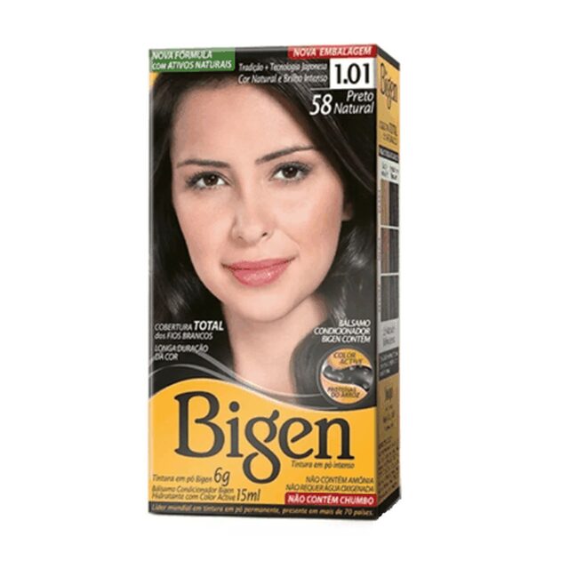 Tintura Bigen nº 1.01 preto natural