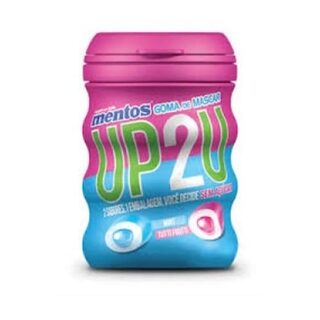 Chiclete Mentos UP2U mint e tutti-frutti com 56g