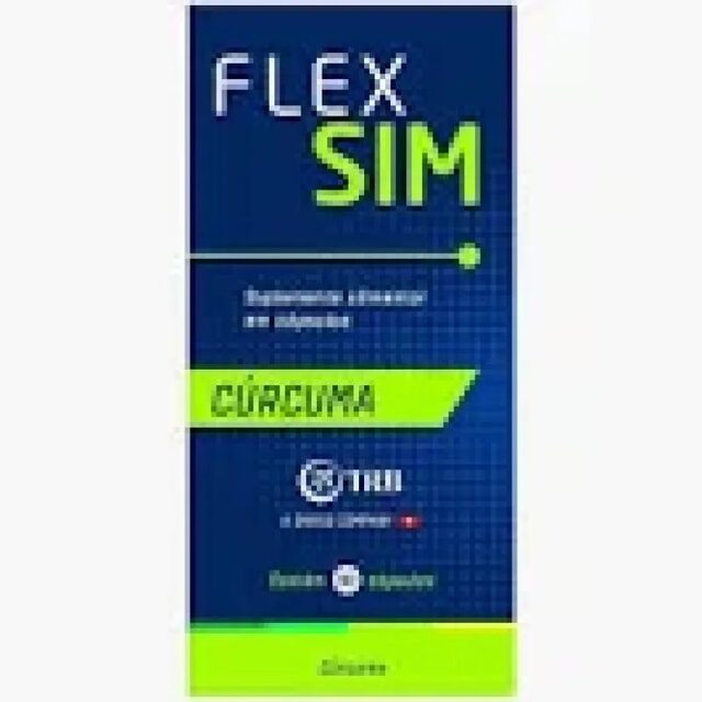 Suplemento Alimentar Flexsim Curcuma 30 Capsulas