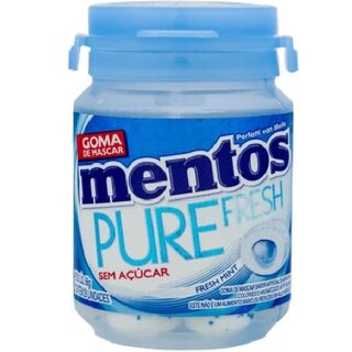 Goma de Mascar Mentos Pure Fresh Mint sem Açúcar, pote com 28 unidades (56g)
