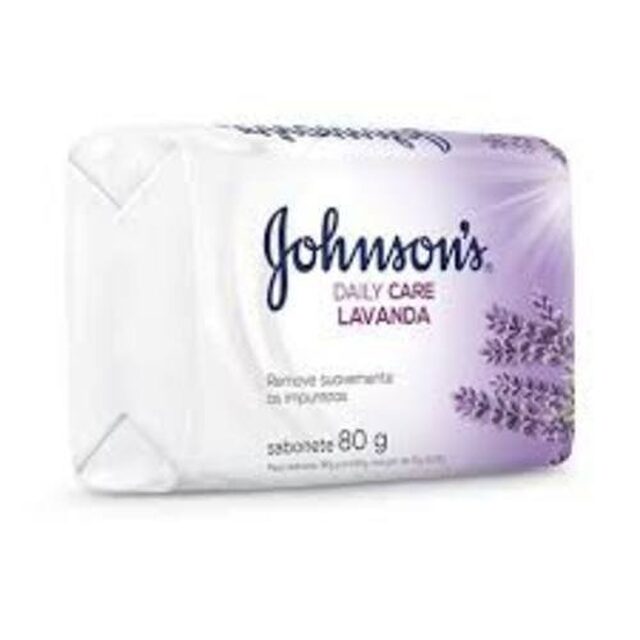 Sabonete Johnson's Daily Care lavanda, barra, 1 unidade com 80g