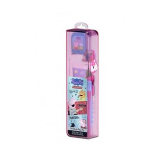 Kit Dentalclean Peppa Pig escova dental + fio dental, 25m + gel dental, tutti-frutti, 50g