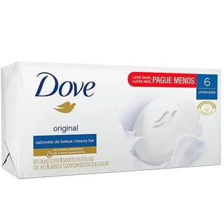 Sabonete Dove Original barra, 6 unidades com 90g cada