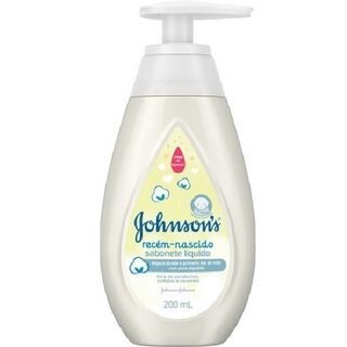 Sabonete Johnson's Baby Recém-nascido líquido, frasco com 200mL