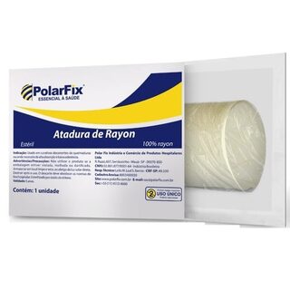 Atadura de Rayon PolarFix estéril, 1 unidade com 7,5cm x 5m