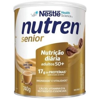 Composto Lácteo Nestlé Nutren Senior 50+ café com leite, lata, 1 unidade com 370g