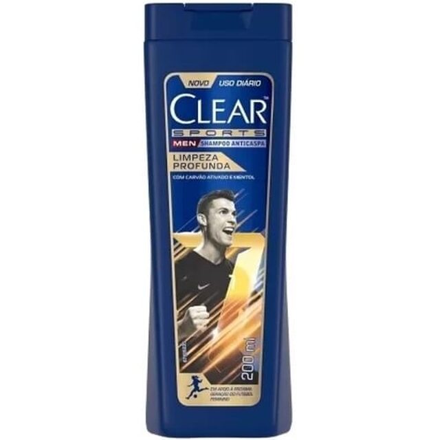 Shampoo Anticaspa Clear Men Sports Limpeza Profunda 200mL