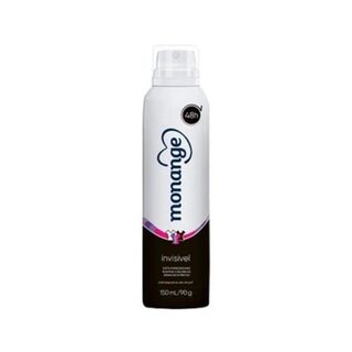 Desodorante Feminino Monange Invisível aerossol, 1 unidade com 150mL