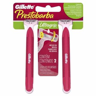 Aparelho de Depilação Prestobarba UltraGrip 2 unidades