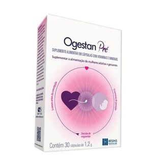 Ogestan Pré 1,2g, caixa com 30 cápsulas
