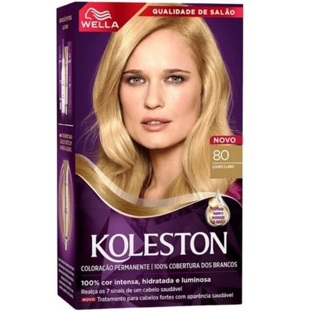 Tintura Wella Koleston nº 80 louro claro