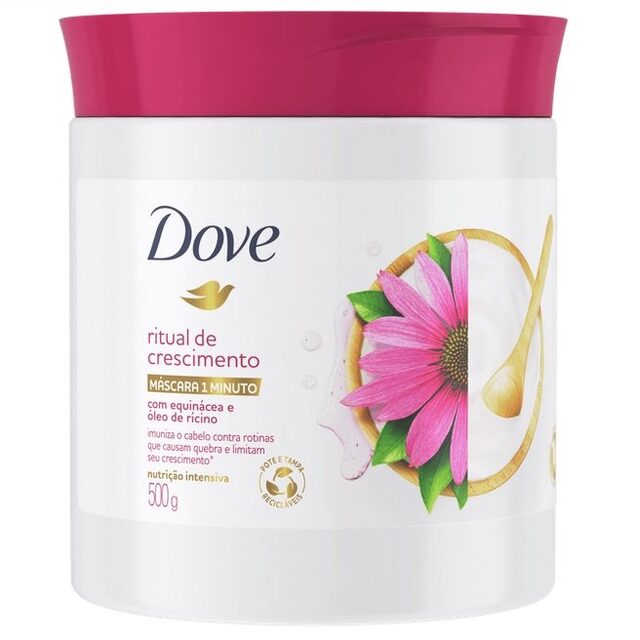 Máscara Capilar Dove 1 Minuto Ritual de Crescimento pote com 500g