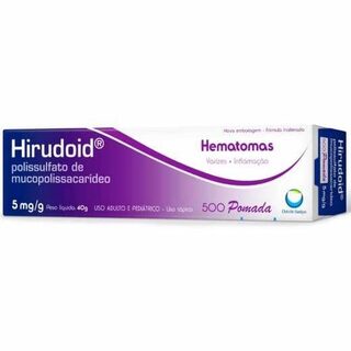Hirudoid 5mg/g, caixa com 1 bisnaga com 40g de pomada de uso dermatológico