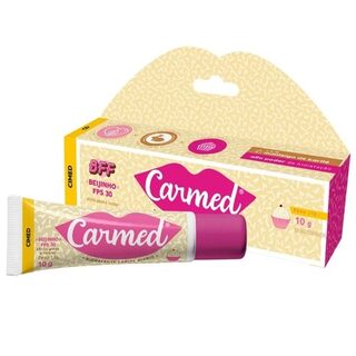 Hidratante Labial Efeito Gloss Carmed BFF Beijinho incolor, FPS 30 com 10g