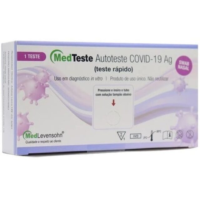 Autoteste COVID-19 Ag MedLevensohn MedTeste caixa com 1 unidade