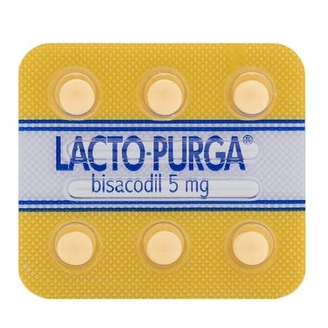 Lacto-Purga 5mg, blister com 6 comprimidos revestidos