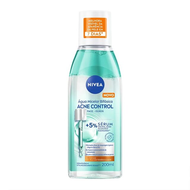 Água Micelar Bifásica Nivea Acne Control 200mL