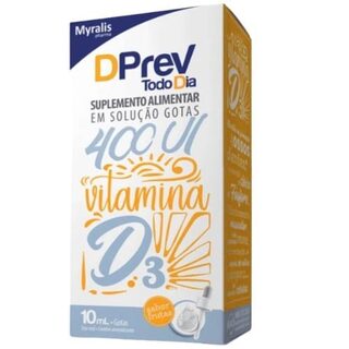 Dprev Todo Dia 400UI, frutas, frasco com 10mL