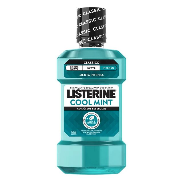 Enxaguante Bucal Antisséptico Listerine Cool Mint Intenso, 250mL