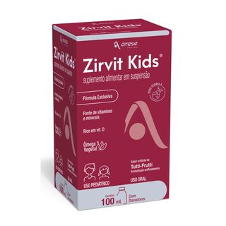 Zirvit Kids caixa com 1 frasco com 100mL de suspensão de uso oral + copo dosador