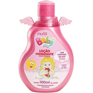 Loção Hidratante Muriel Baby frasco rosa com 100mL