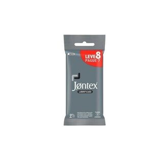 Preservativo Jontex lubrificado, leve 8 pague 7 unidades