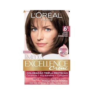 Tintura L'Oréal Imédia Excellence Creme nº 6.1 louro escuro acinzentado