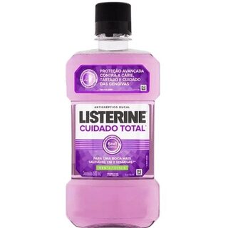 Antisséptico Bucal Listerine Cuidado Total Menta Fresca, 500mL