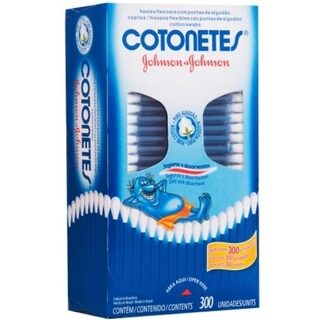 Hastes Flexíveis Johnson &amp; Johnson Cotonetes caixa com 300 unidades