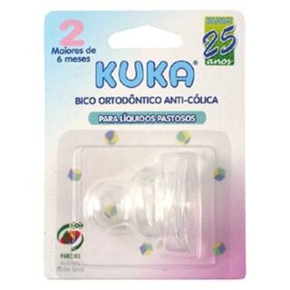 Bico para Mamadeira Kuka 6+ meses, ortodôntico com 1 unidade, ref.5068