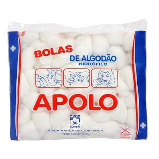 Algodão Apolo bola, branco com 50g