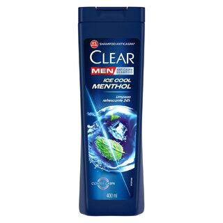 Shampoo Anticaspa Clear Men Ice Cool Menthol 1 unidade com 400mL