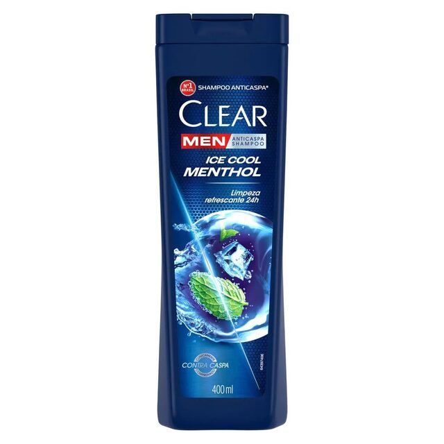 Shampoo Anticaspa Clear Men Ice Cool Menthol 1 unidade com 400mL